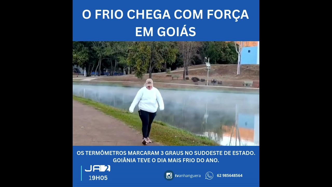 Friooo em Goiás! #rioverde #goiás #agro #2026 #brasil #política #goiânia #frentefria #climatempo