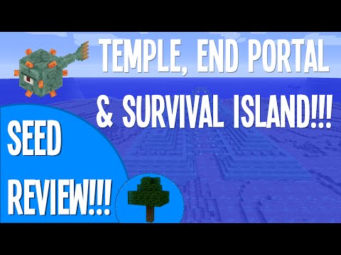 TEMPLE, END PORTAL & SURVIVOR ISLAND :: 1.8 MINECRAFT SEED