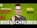 B1 Brief schreiben | Entschuldigung | telc DTZ B1 Prüfung | Deutsch lernen A2 B1