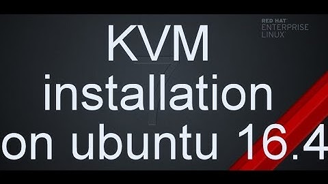 KVM in ubuntu 16.4