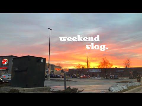 weekend vlog | online class, eating, sunsets