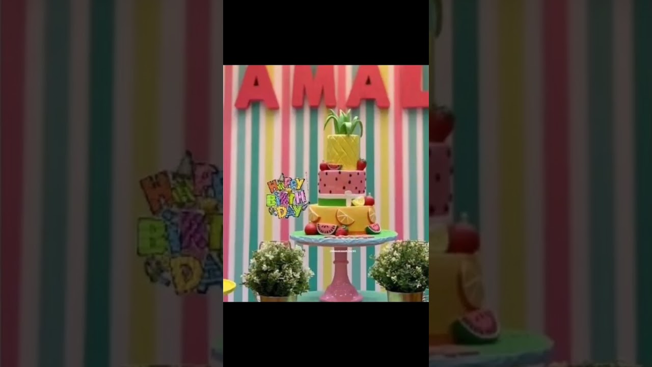 Birthday celebration pictures of Amal muneeb 