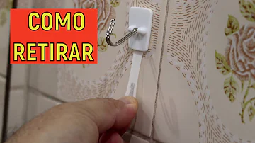 Como tirar adesivo 3m da parede gancho?