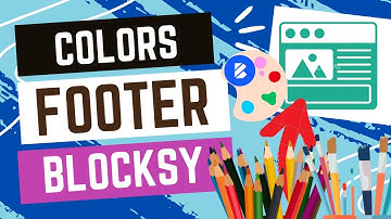 How to change Footer Colors in Blocksy!