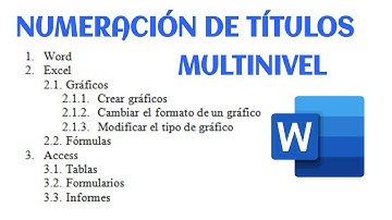 ✅NUMERACIÓN DE TÍTULOS Y SUBTÍTULOS  MULTINIVEL | WORD 2023 🔥