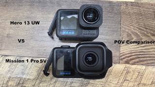 Gopro Hero 13 UW Lens vs. Gopro Mission 1 SV - POV ride comparision