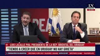 Lacalle Pou con Jonatan Viale: 