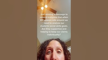 Social Skills Goals and Masking