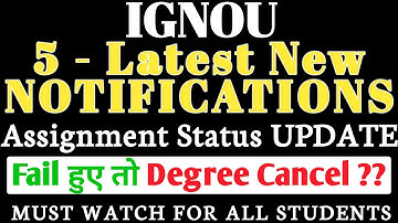 IGNOU 5 NEW NOTIFICATIONS JUNE 2019 EXAMS & 2 IMPORTANT INFORMATION By TIPS GURU