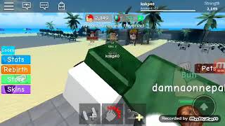 ROBLOX Симулатор силача 3 1#часть