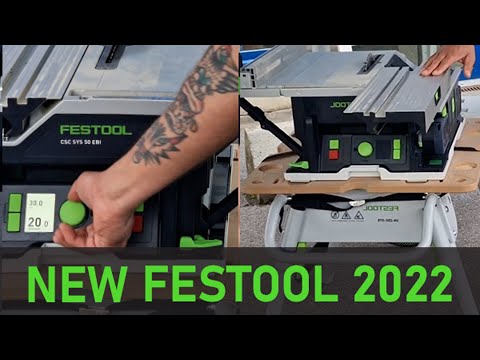 New 2022 Festool table saw  CSC SYS 50 EBI Full video plus