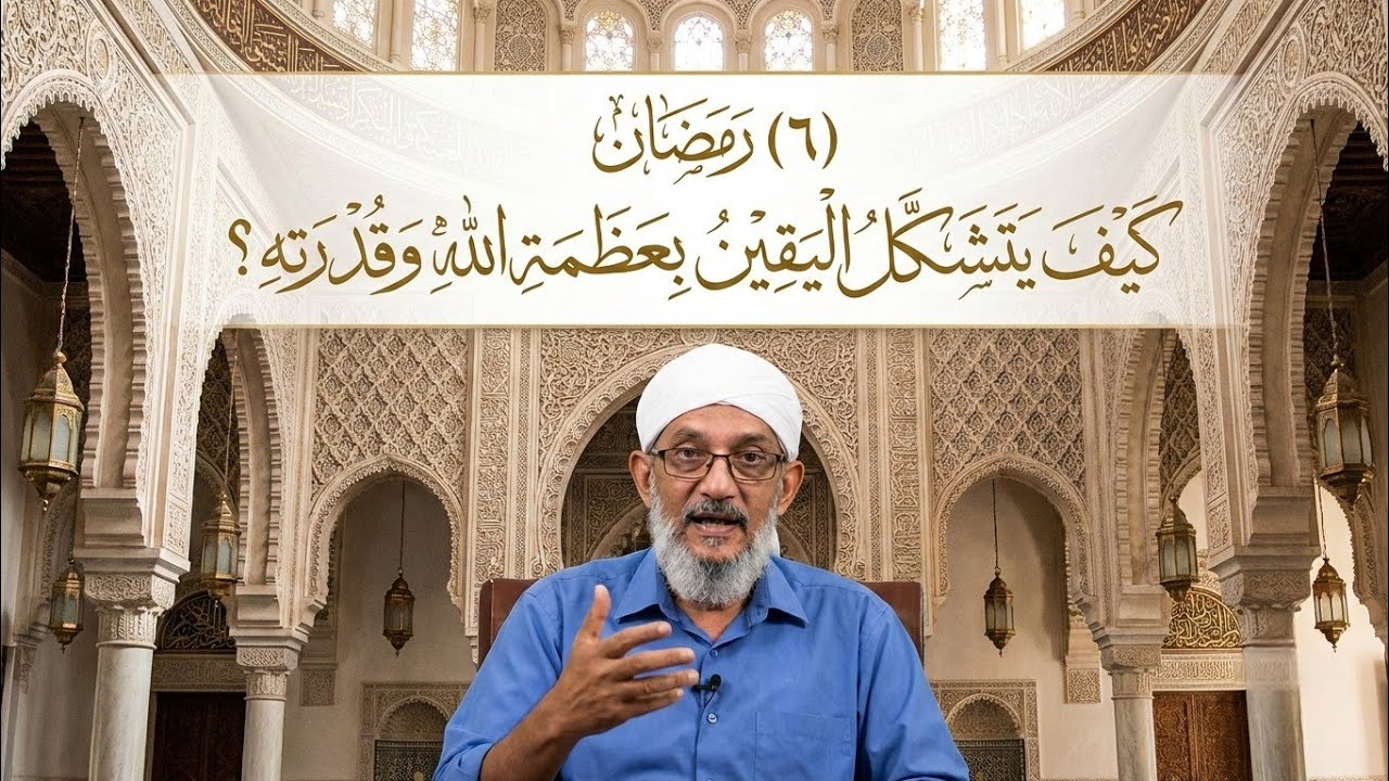  (٦) #رمضان.. #كَيْفَ يَتَشَكَّلُ الْيَقِينُ بِعَظَمَةِ اللّٰهِ وَقُدْرَتِهِ؟#المقرمي 