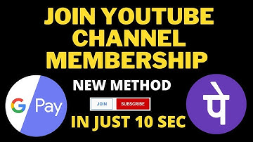 HOW TO JOIN YOUTUBE CHANNEL MEMBERSHIP USING GOOGLE PAY||PHONE PAY||DIRECT METHOD