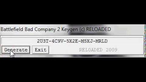BattleField Bad Company 2 KeyGen cd-key