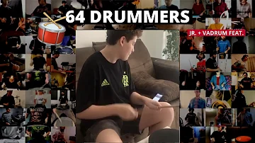 Formula 1 Theme feat. 64 Drummers + VADRUM! (Drum Collab)