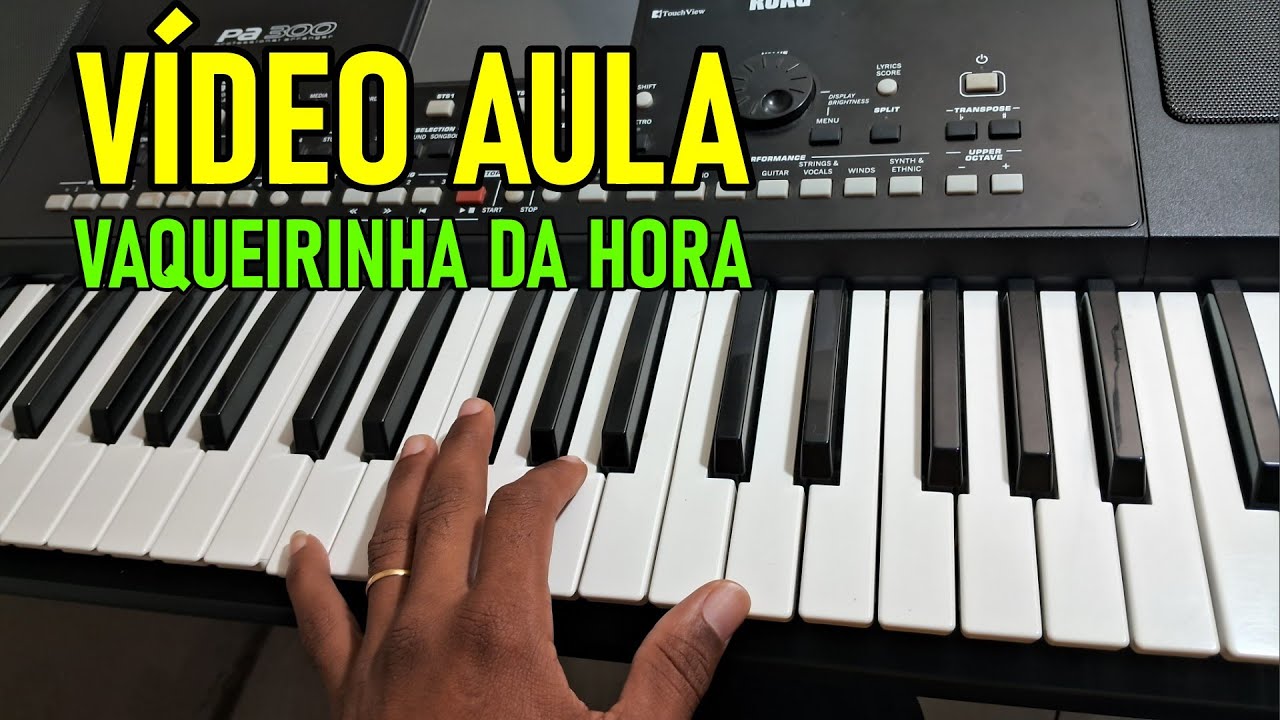 VÍDEO AULA VAQUEIRINHA DA HORA SOLO NO TECLADO PARA INICIANTES