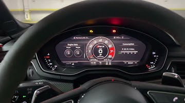 Audi RS5 with 300 cells downpipes - cold-start