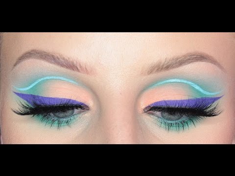NEON GRAPHIC LINER LOOK | beccaboo