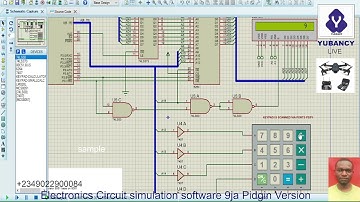 Yubancy Calculator simulation with Proteus