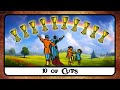 10 of cups tarot card meaning  reversed secrets history 
