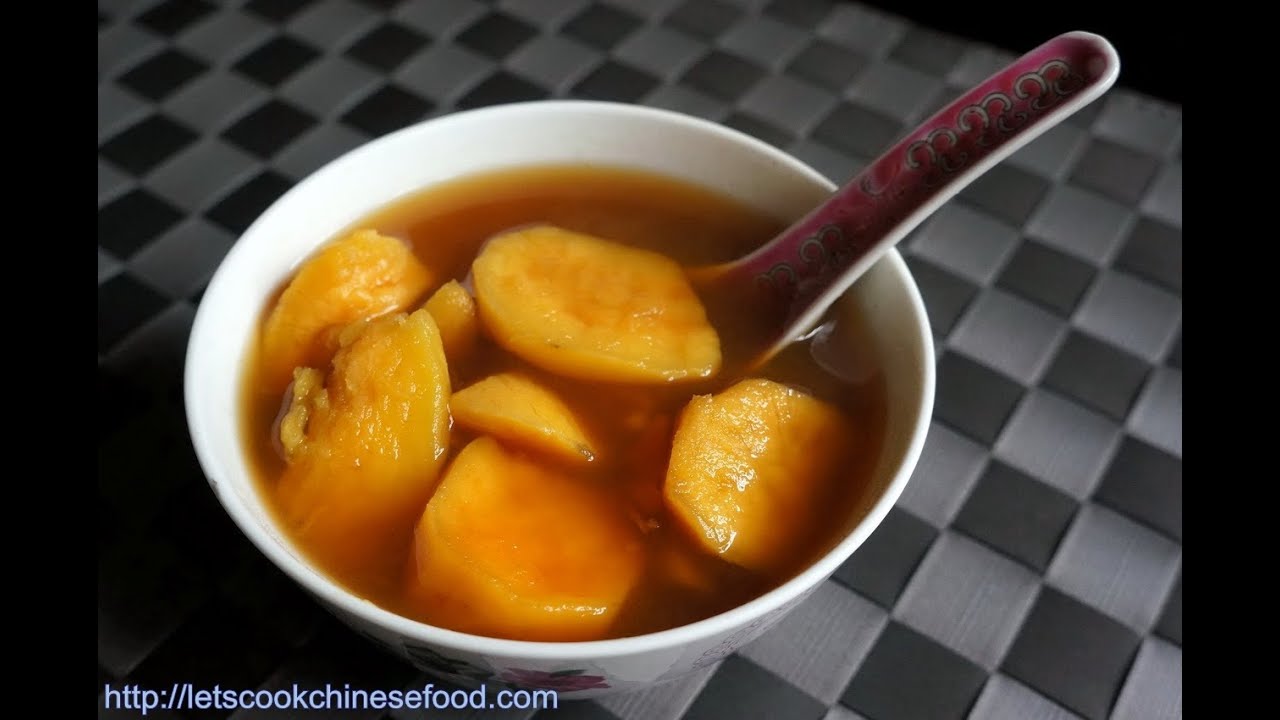 Hong Kong Dessert  Recipe : Sweet Potato  Soup | LetsCookHongKongFood