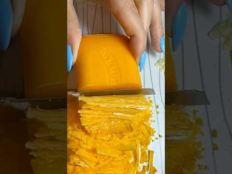 Carving dry soap on the table! #asmrsoap #oddlysatisfying #asmr