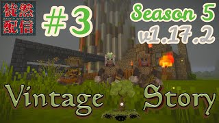 S5 #3【参加型/Vintage Story/1.17.2】銅器時代に突入、やる事、やれる事激増！【徒然配信】