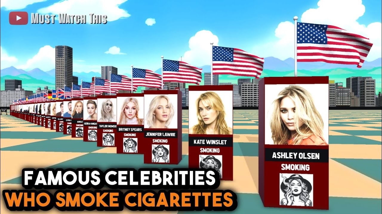 Famous Celebrities Who Smoke Cigarettes In Real Life l Celebrities Comparision