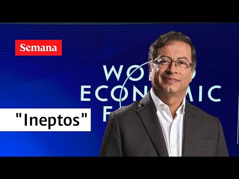 “Ineptos subalternos”: agudas críticas a Petro y su viaje a Davos (Suiza)
