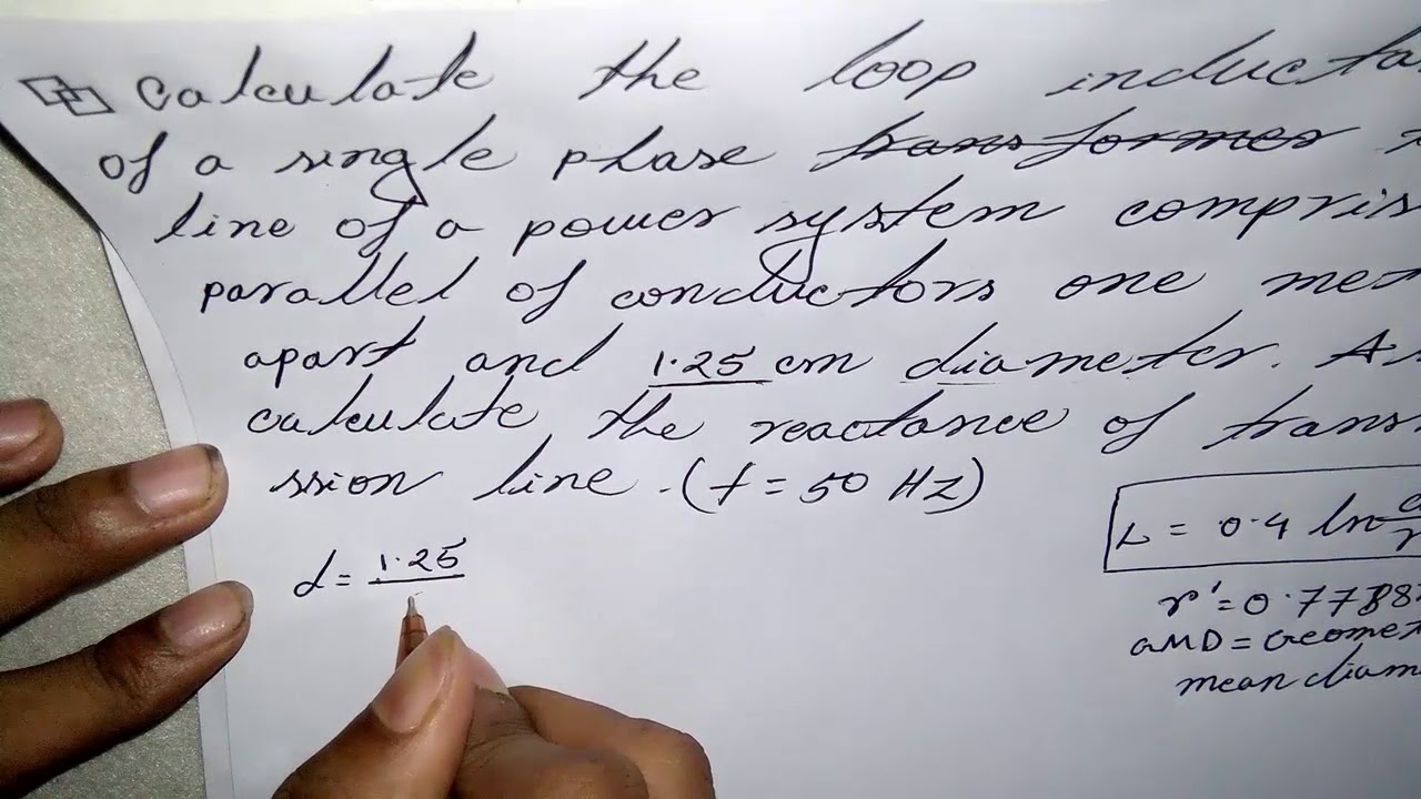 Inductance Math Solve Power System Bangla YouTube