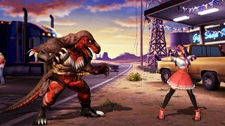 King Of Dinosaurs Vs Athena Asamiya Ai Hardest - The King Of Fighters 14 4K Gameplay - Kof14