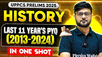 UPPCS History PYQ (2013-2024)🔥| History Last 11 Years Previous Year Question | UPPSC Wallah