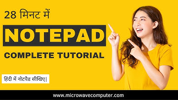 Complete Notepad Tutorial for Beginners | Master the Basics of Notepad in Hindi