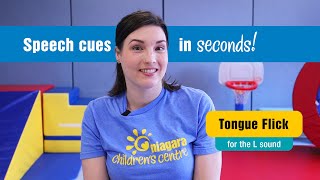 Speech Cues In Seconds Tongue Flick For The L Sound