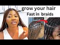 Length retention in braid/this is how to grow longer hair in braids/do this to grow longer hair