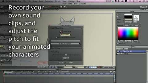 New Anime Studio Pro 7 Feature: Integrated Audio Recording
