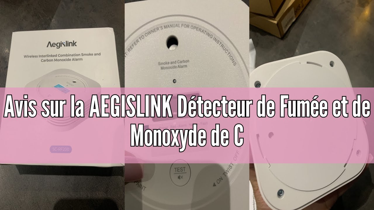 Manuel D'utilisation Du Du00e9tecteur D'alarme Combinu00e9 De Fumu00e9e Et De Monoxyde De Carbone Aegislink SC200