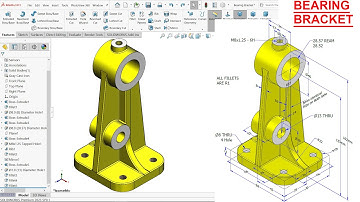 SolidWorks Tutorial Bearing Bracket