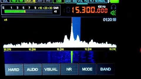 RADIO FRANCE INTERNATIONAL (SHORTWAVE  RADIO) ON MALACHITE DSP SDR RECEIVER 3-18-2021