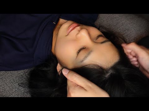 【ASMR】深い眠りに入るための頭皮マッサージ いつの間にか寝ちゃってました Massage my head, I fell asleep unintentionally【35min】