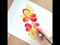 Мастер класс по петриковской росписи. Орнамент. Drawing lessons. Folk hand-painted. Flower ornament