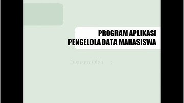 Aplikasi Sederhana Arsip Data Mahasiswa | python