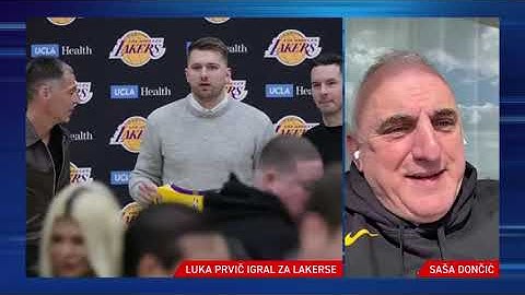 POP TV | 24UR zvečer | Saša Dončić po Lukovi prvi tekmi za LA Lakers