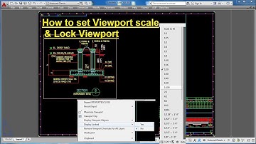 Layout-How to set Viewport scale and lock viewport in 3 Types in AutoCad II Hindi-Urdu