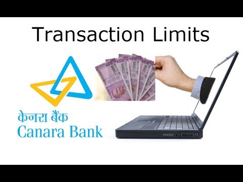 How To Adjust Transaction Limits For Canara Bank Net Banking Banking Tutorial Youtube
