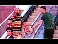 Touching Hands On Escalator Prank | Guy vs Girl Edition