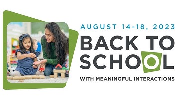 Back to School with Meaningful Interactions- 2023