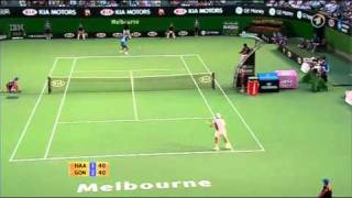 Tennis Haas vs Gonzalez set 1