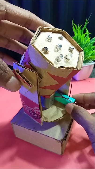 Dj Light Making 🔥 | Using Cardboard | #shorts #diy #diyprojects