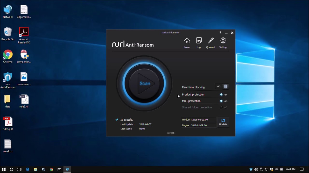 Nar Ransom NAR(nuri Anti-Ransom) Petya Block Video - Nurilab - YouTube